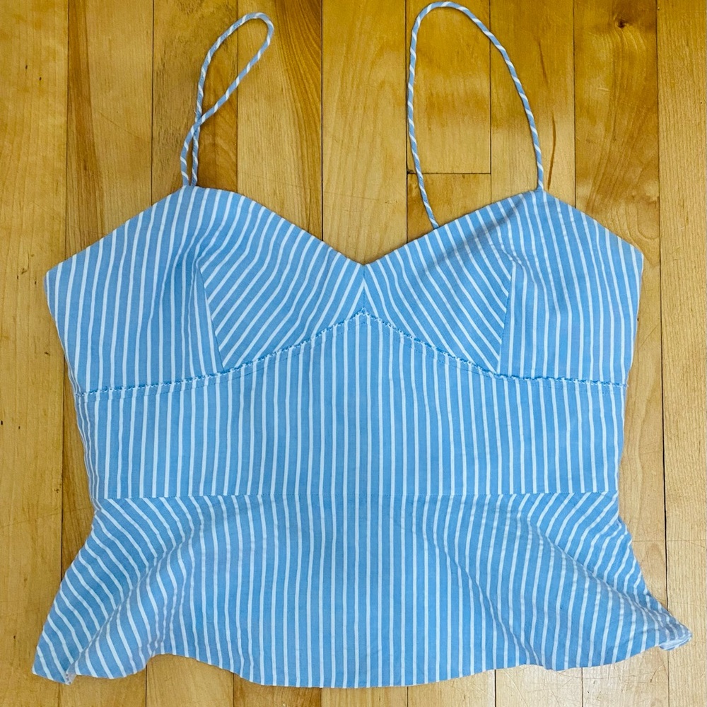 CLUB MONACO PEPLUM TANK